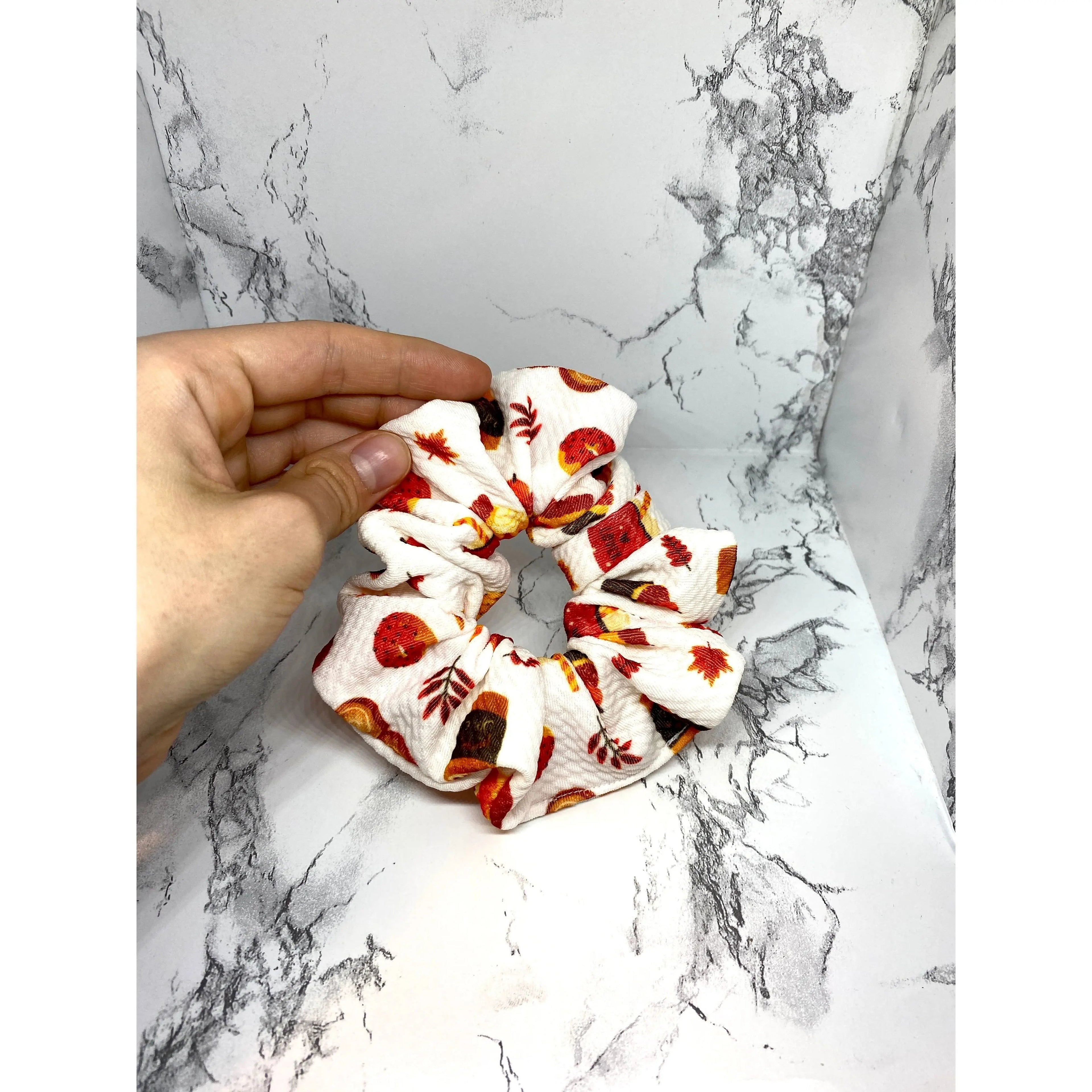 Mini Pumpkin Spice Latte Bullet Scrunchie