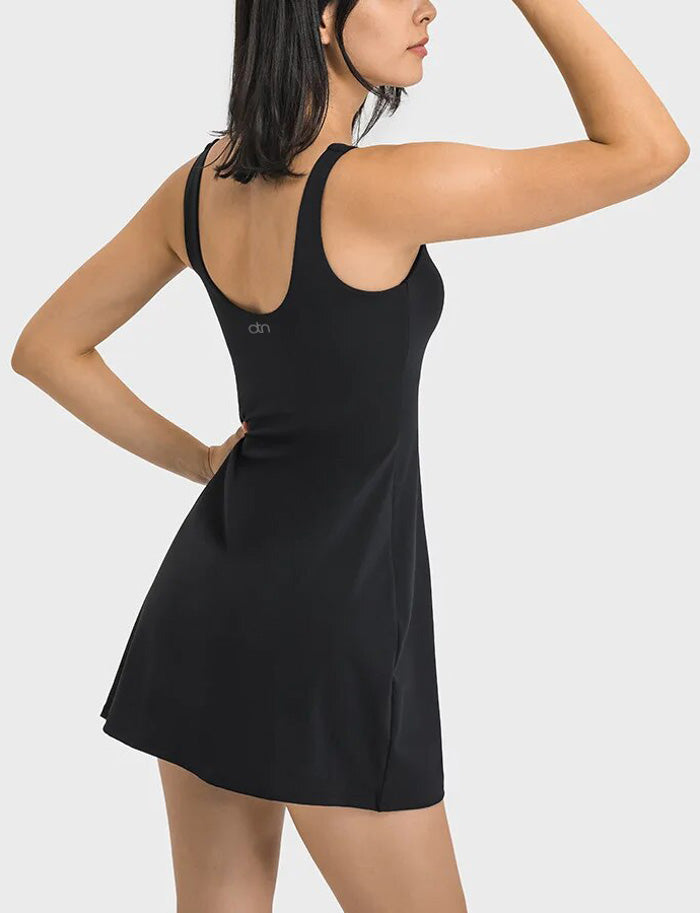 On The Racket - Tennis Dress with Shorts