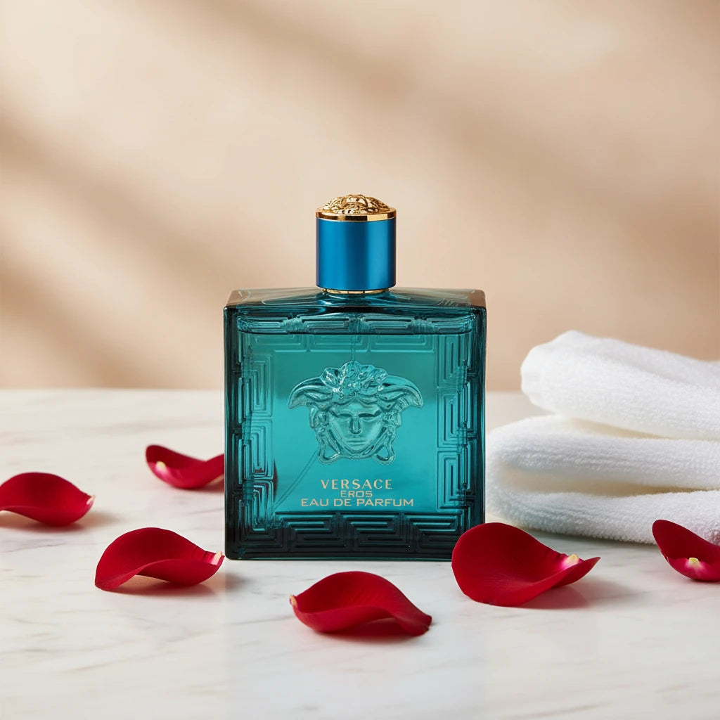 Versace Eros 3.4 oz EDP Men’s Cologne – Fresh Sweet Woody Designer Fragrance
