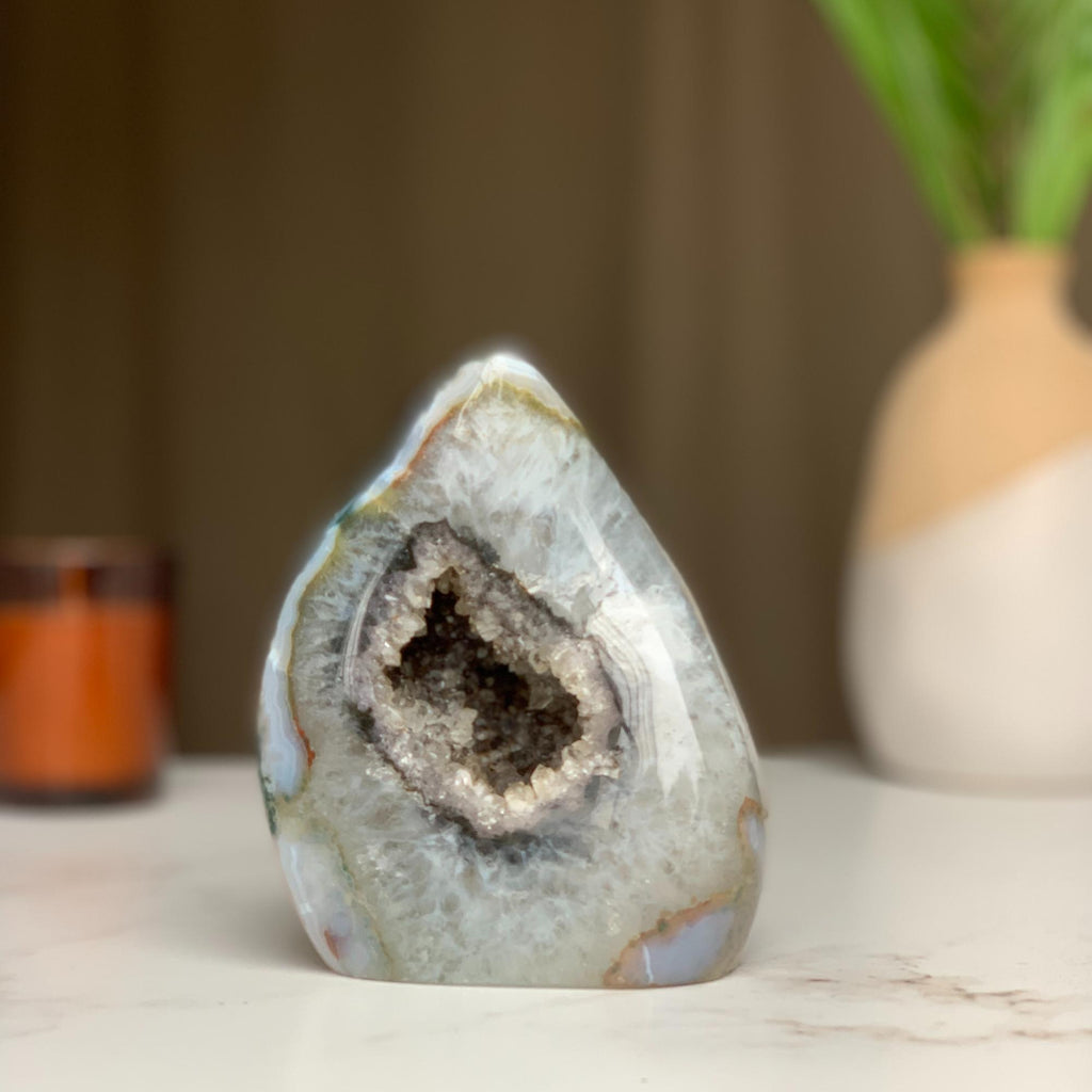Agate & Amethyst Crystal Flame