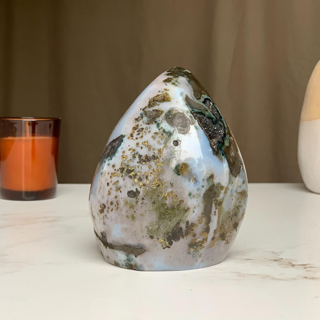 Agate & Amethyst Crystal Flame