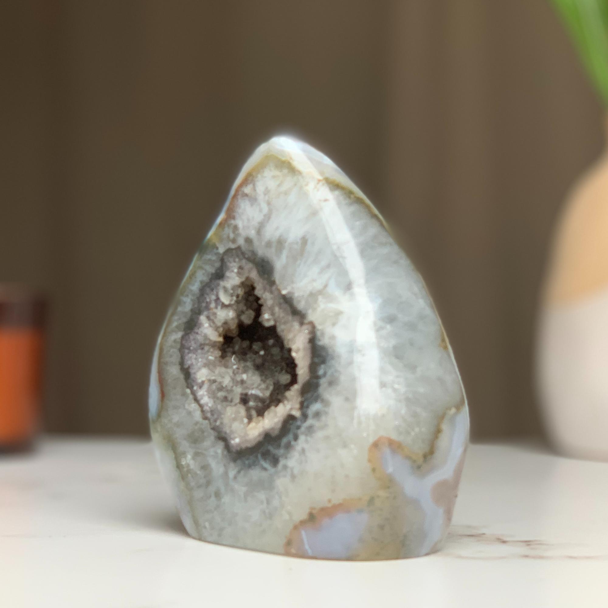 Agate & Amethyst Crystal Flame