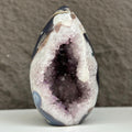 Agate & Amethyst Quartz Crystal Egg Cave