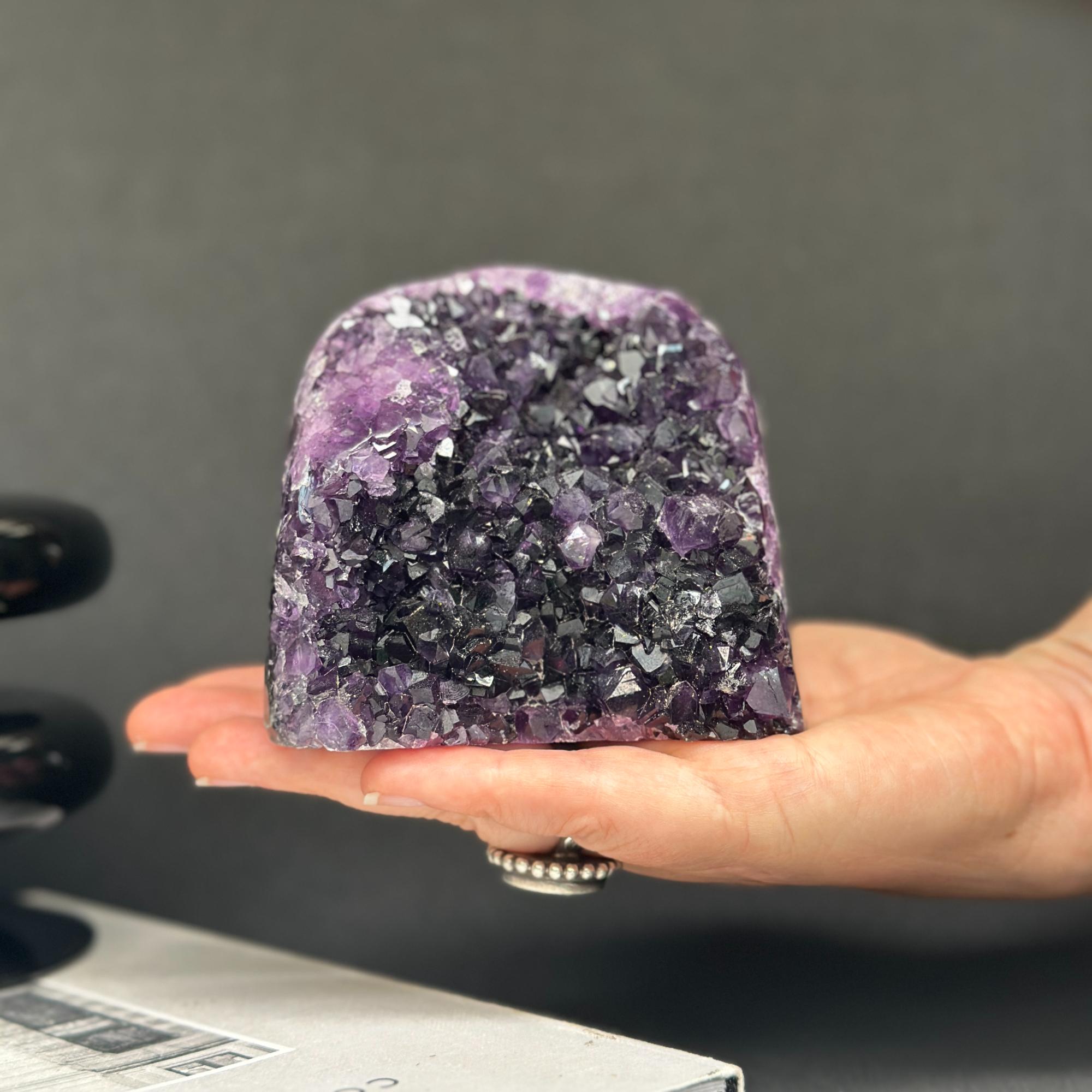 Amethyst Cave Geode with Agate formations, Huge Crystal Cluster for Collectors
