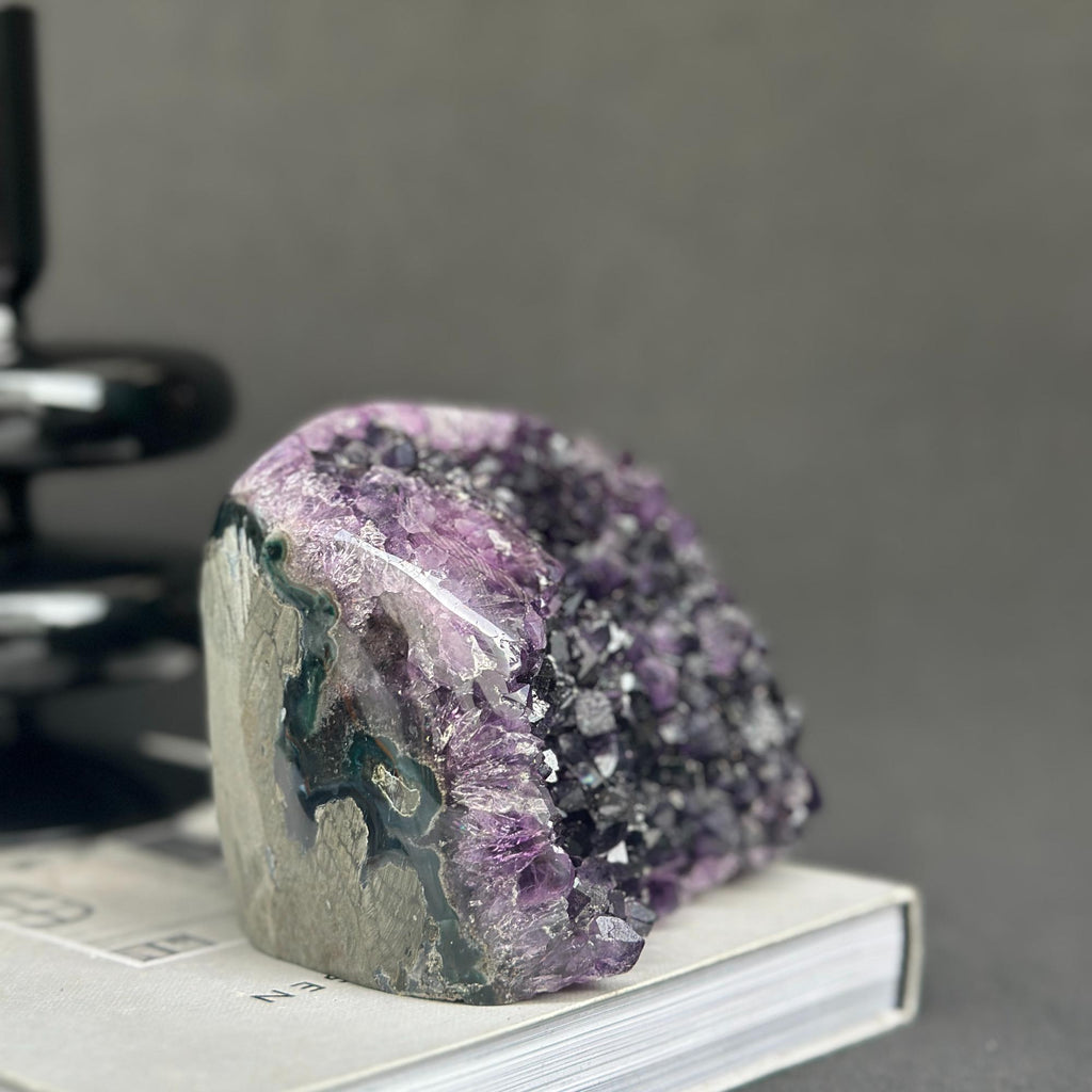 Amethyst Cave Geode with Agate formations, Huge Crystal Cluster for Collectors