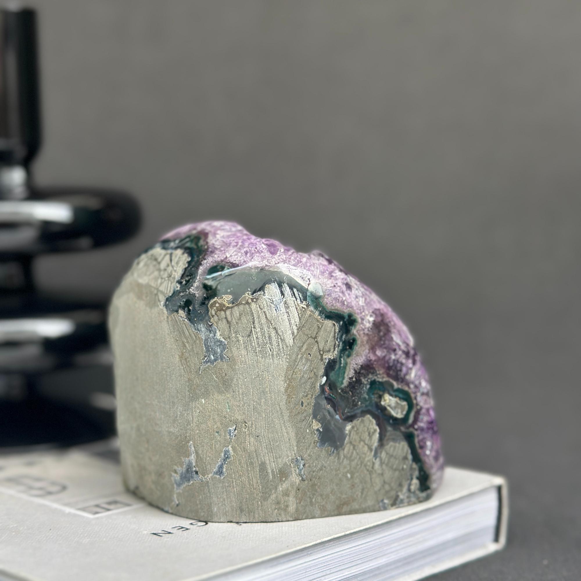 Amethyst Cave Geode with Agate formations, Huge Crystal Cluster for Collectors
