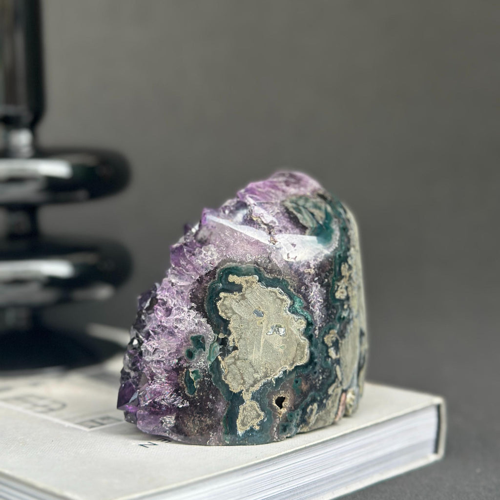 Amethyst Cave Geode with Agate formations, Huge Crystal Cluster for Collectors