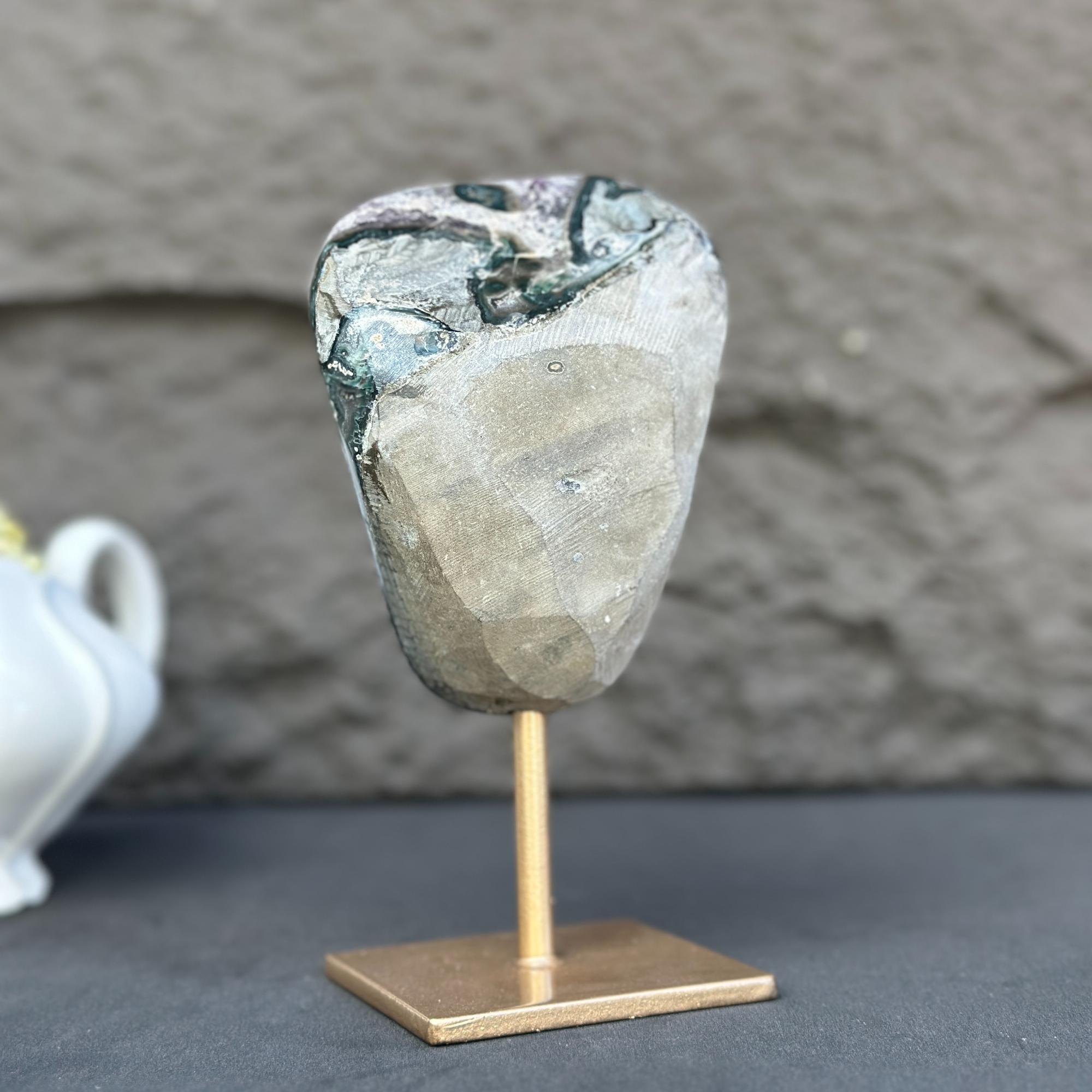 Amethyst Crystal on Metal Stand, Extra Large amethyst