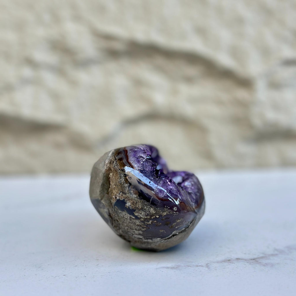 Amethyst Geode Bowl Centerpiece With Agate Formations