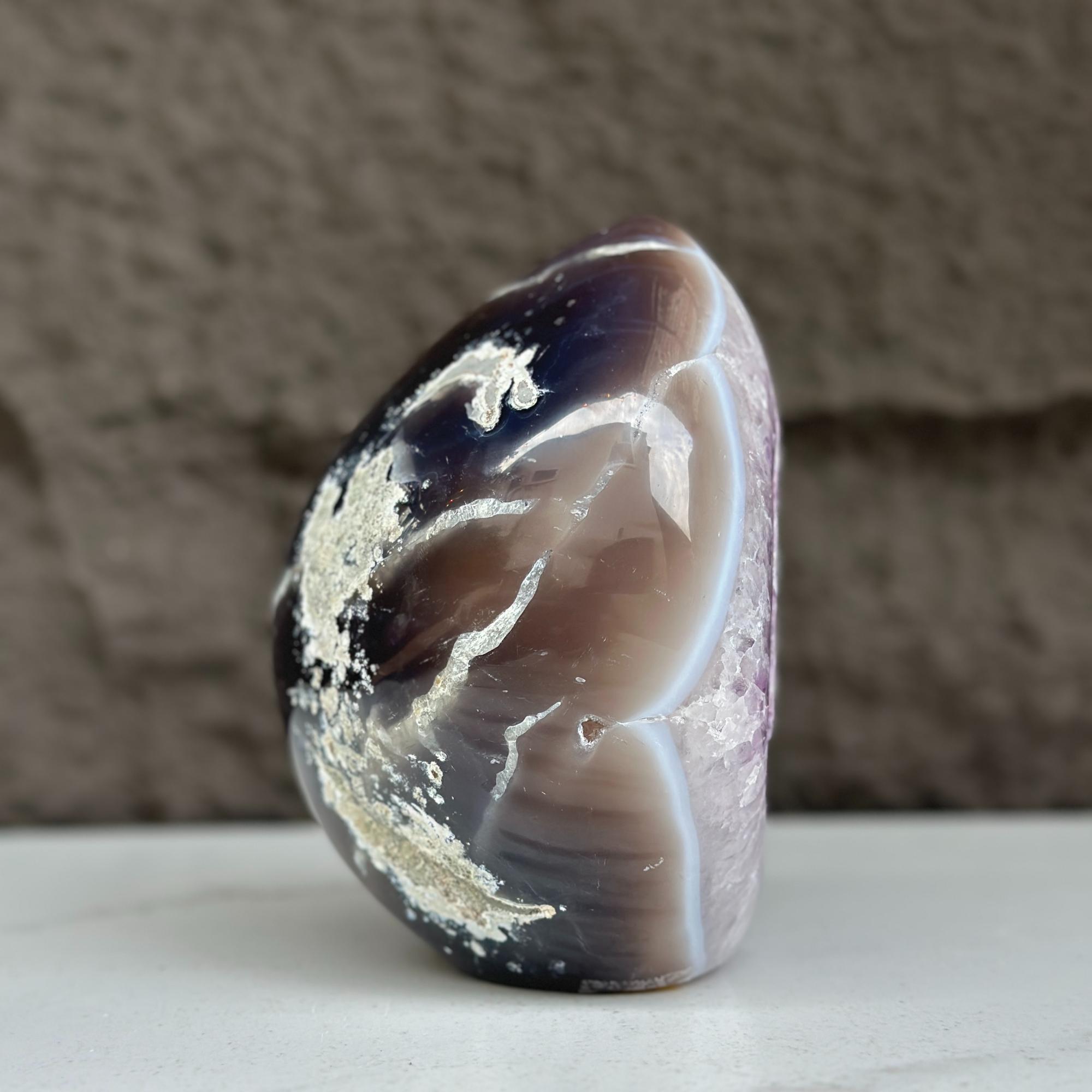Amethyst Geode With Agate & Quartz