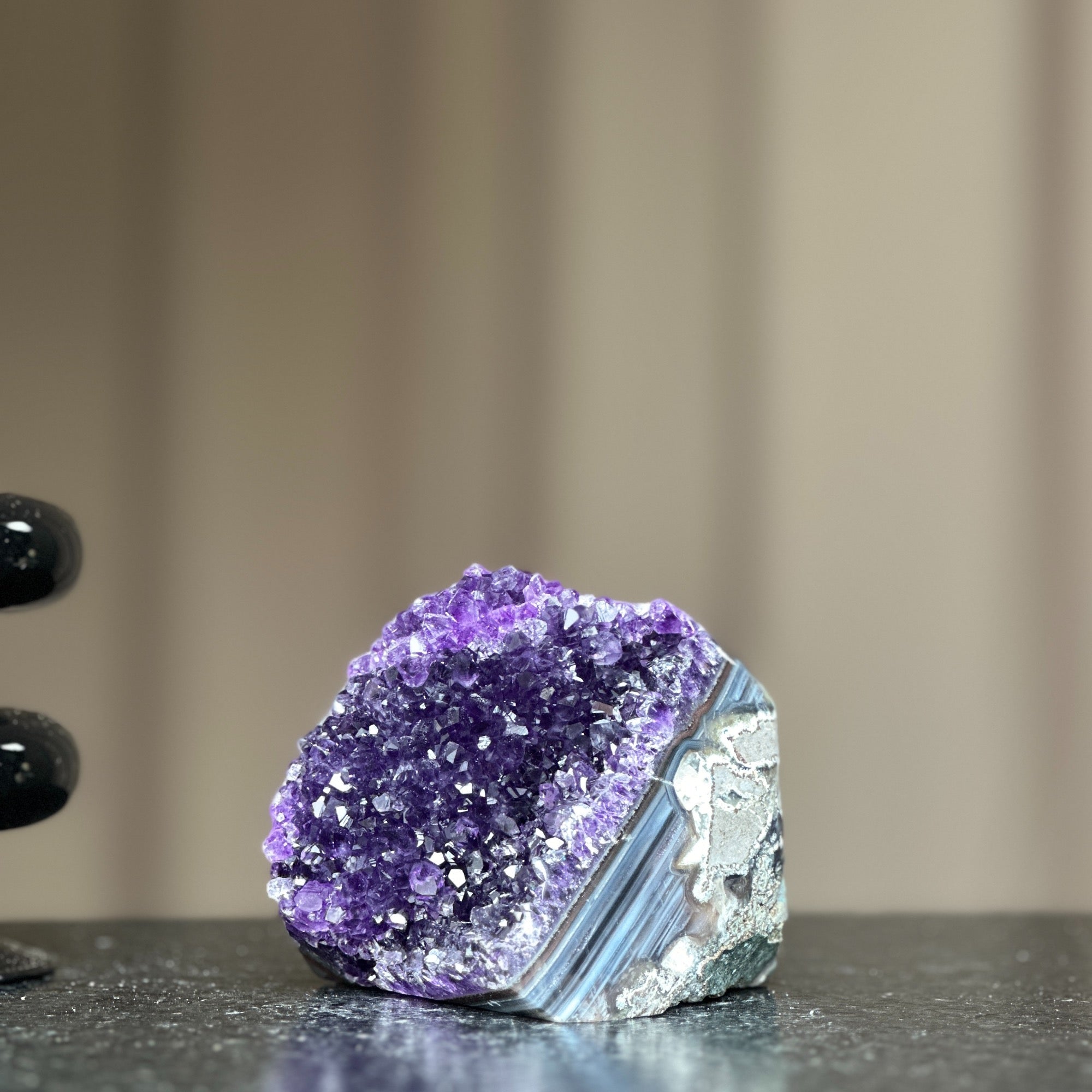 Amethyst birthstone for February Large crystals self standing amethyst