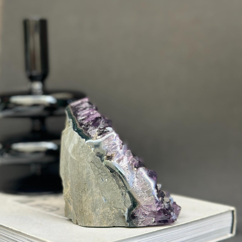 Amethyst raw stone, Cathedral amethyst, large crystal cluster