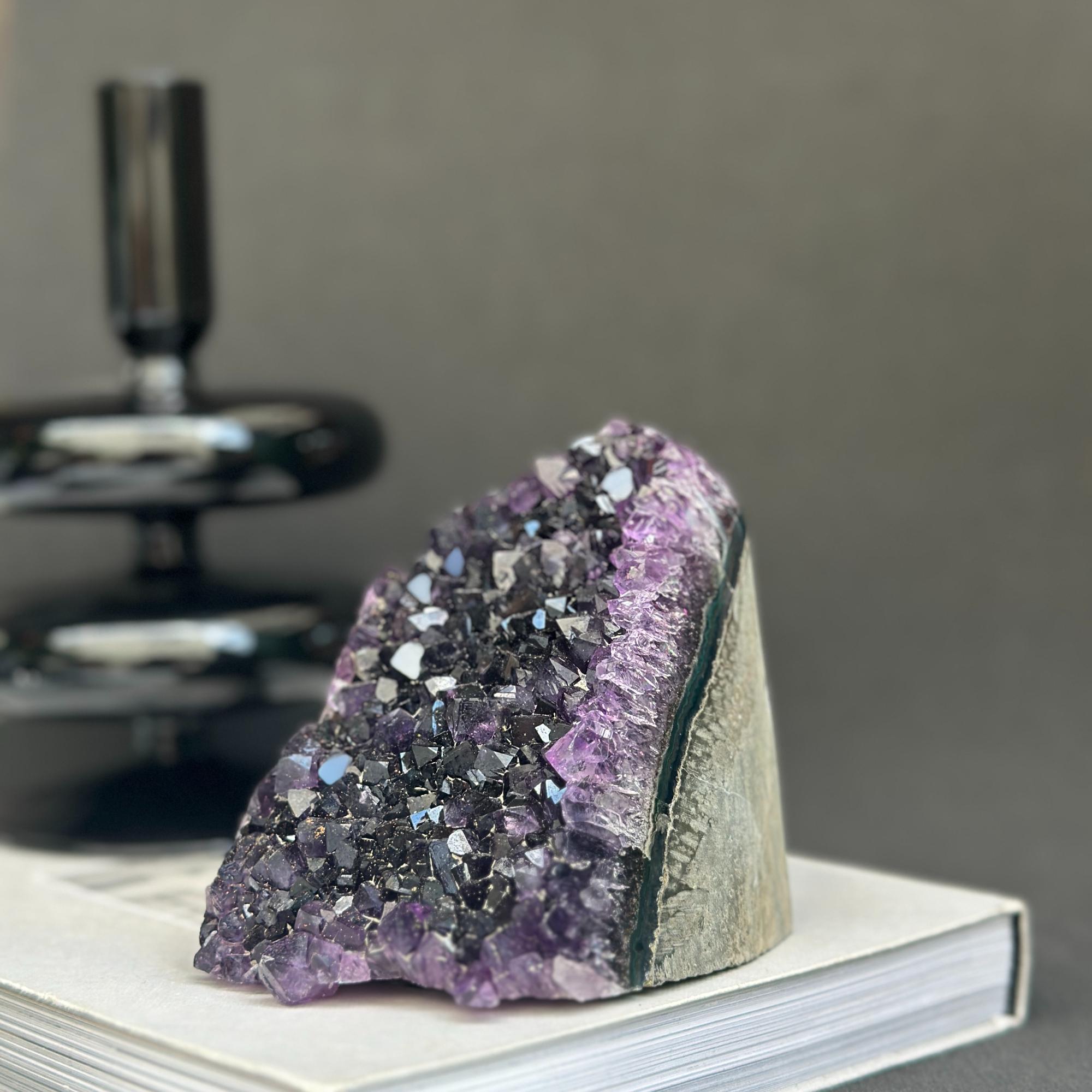 Amethyst raw stone, Cathedral amethyst, large crystal cluster