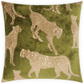 Animique Fern Green Throw Pillow With Insert