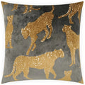Animique Slate Grey Throw Pillow With Insert