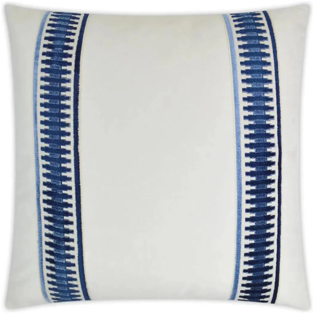 Antibes Blue Throw Pillow With Insert