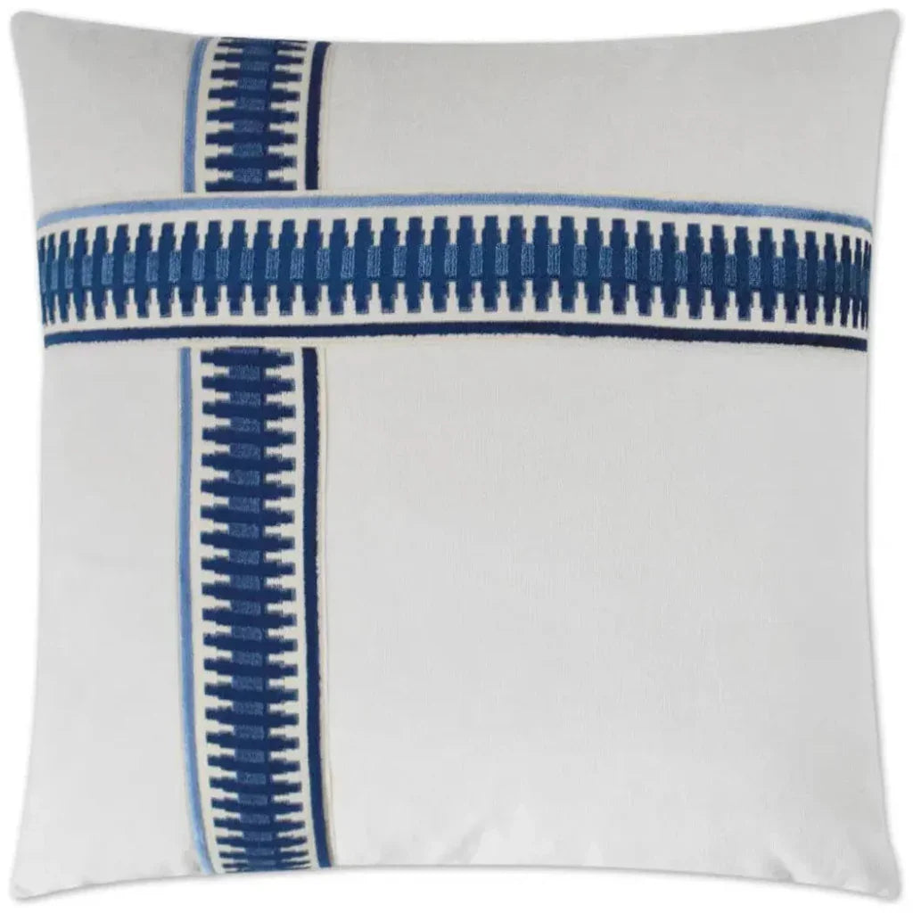 Antibes II Blue Blue Throw Pillow Insert