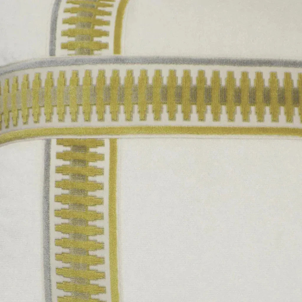 Antibes II Yellow Throw Pillow With Insert