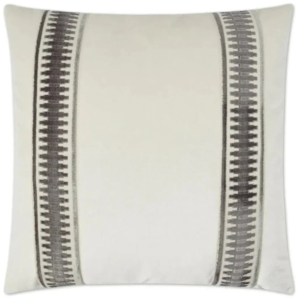 Antibes Off-White Throw Pillow With Insert