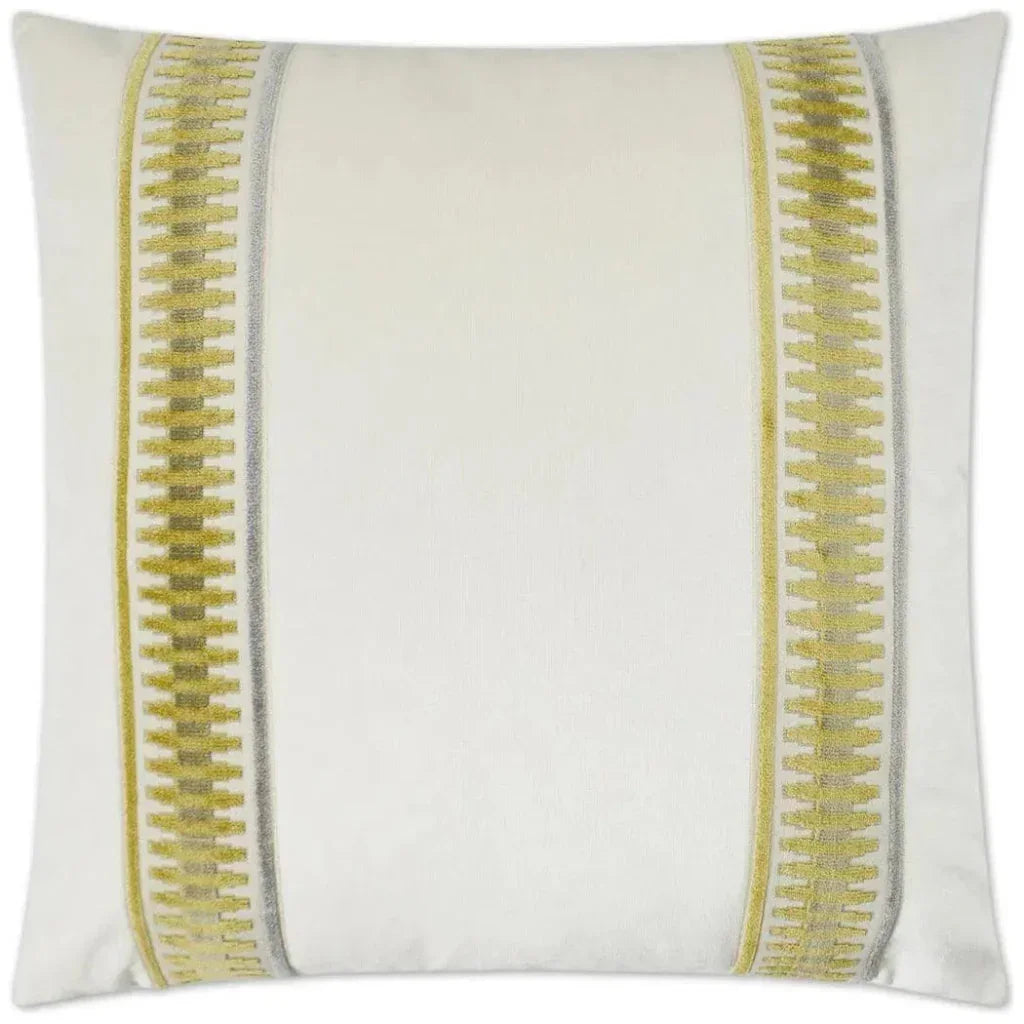 Antibes Yellow Throw Pillow With Insert