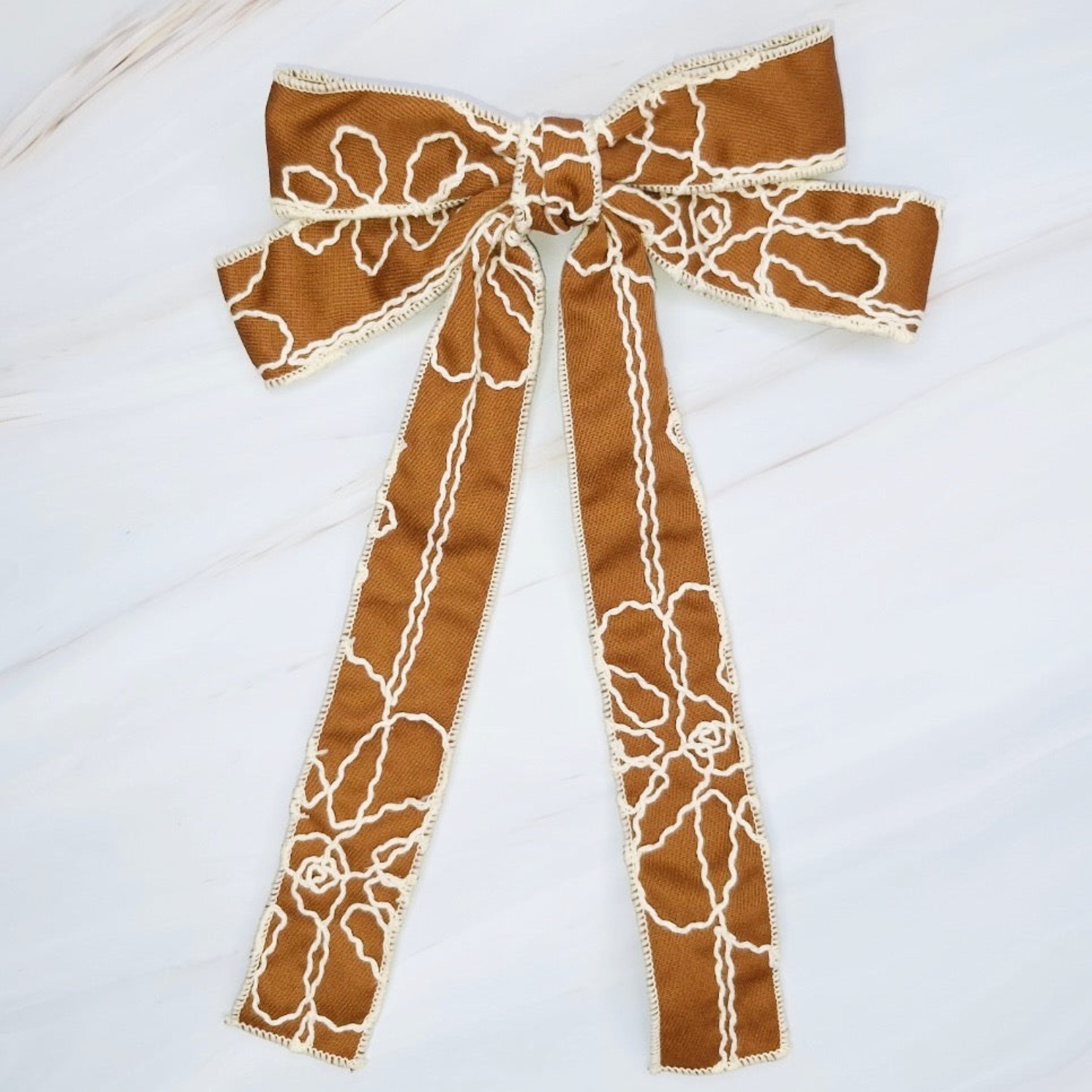 Artful Stitch Bow Hair Clip