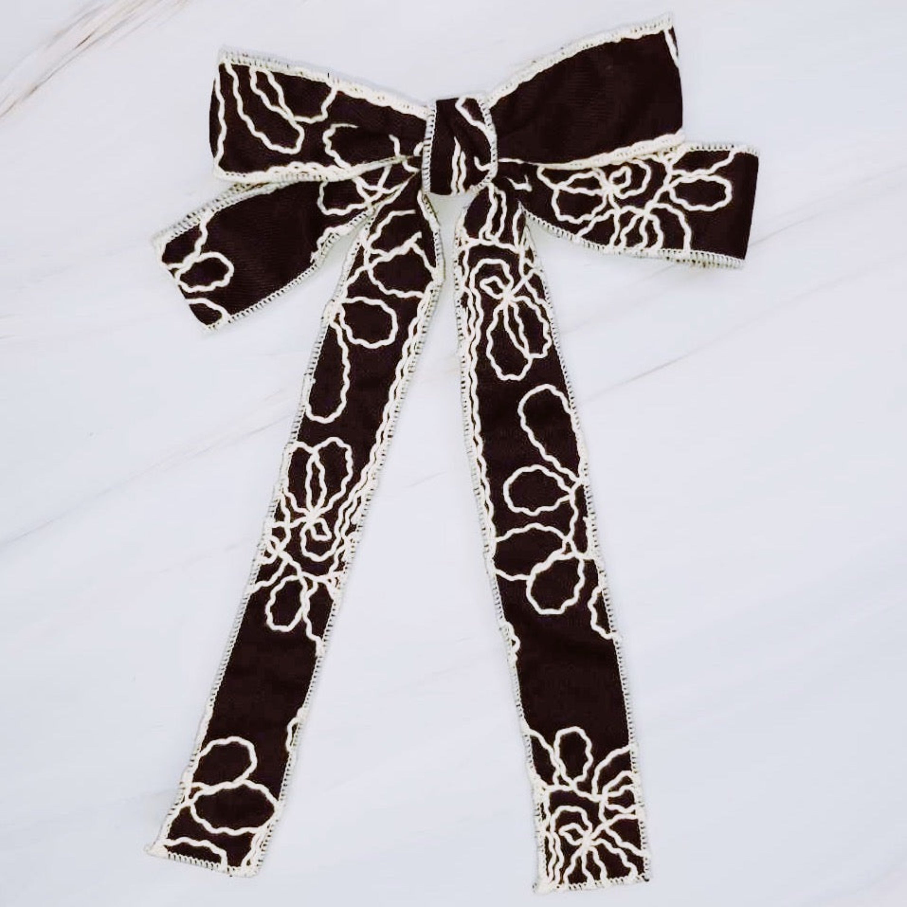 Artful Stitch Bow Hair Clip