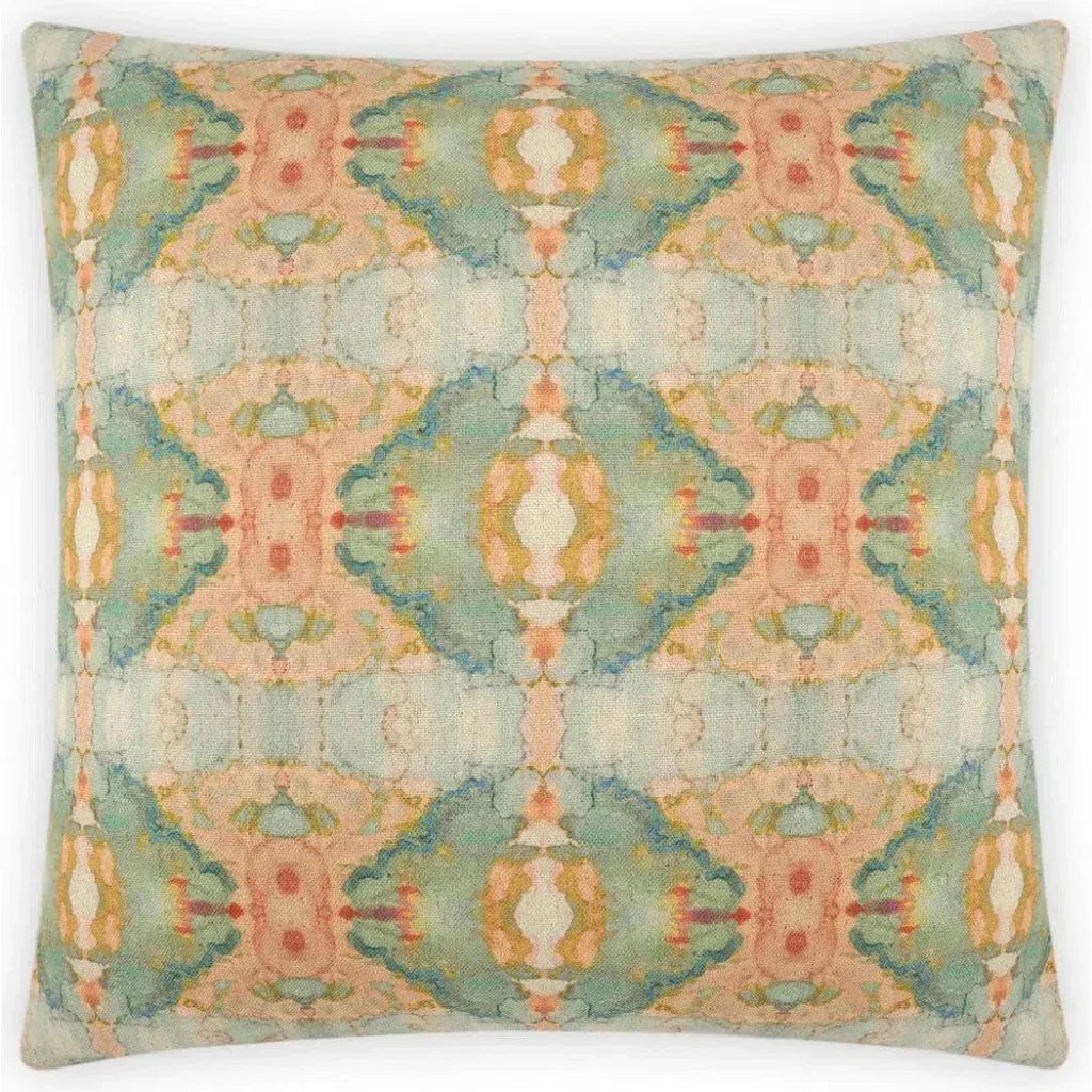 Ashanti Green Throw Pillow With Insert
