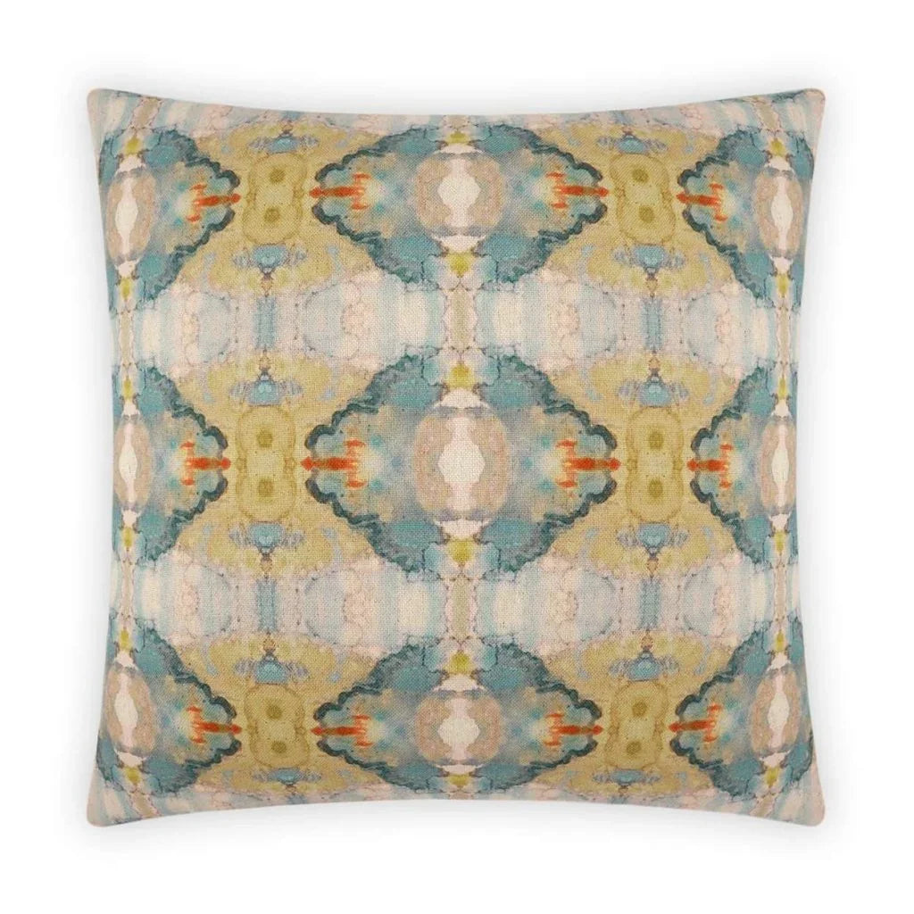 Ashanti Handmade Teal Throw Pillow