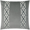 Athenee Smoke Grey Throw Pillow With Insert