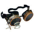 Steampunk Goggles with magnifying loupes red lenses