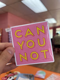 Can you not sticker