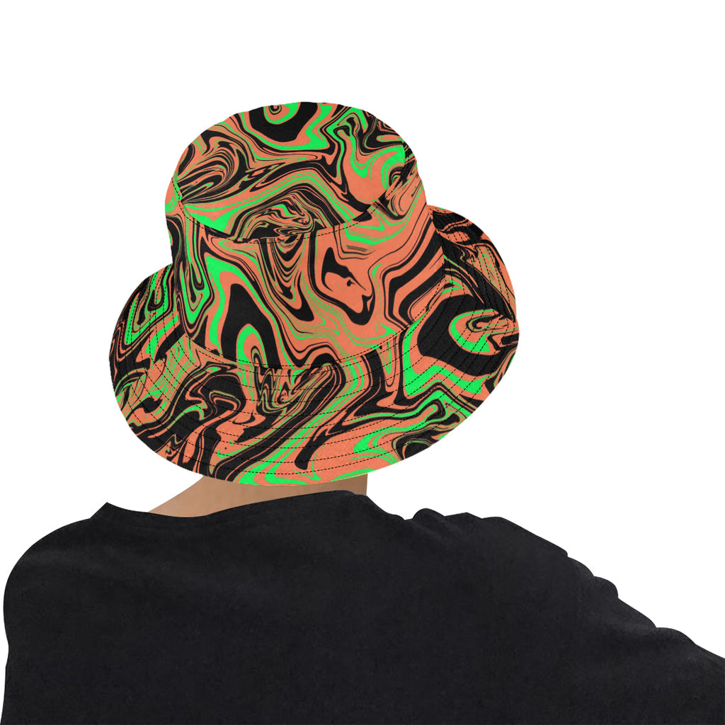 90s Toxic Acid Spill Rave Bucket Hat