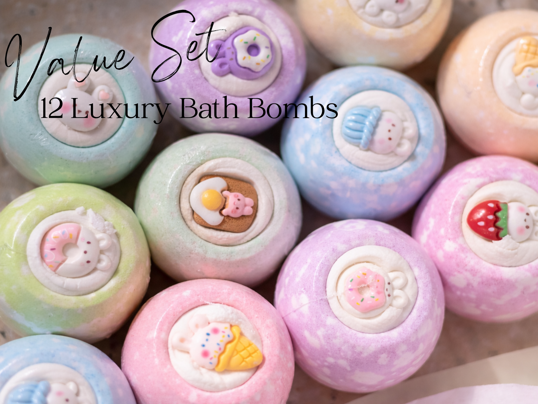 EvolutionUSA 12pc Bloom Bath Bombs with Toys, Adorable Girl Bath Bomb Set, Bubbly Kids Bathbombs, Fizzy Bath Ball, Kids Bath Bombs for Girls, Childrens Bath Bomb Set Easter, Valentines Gift