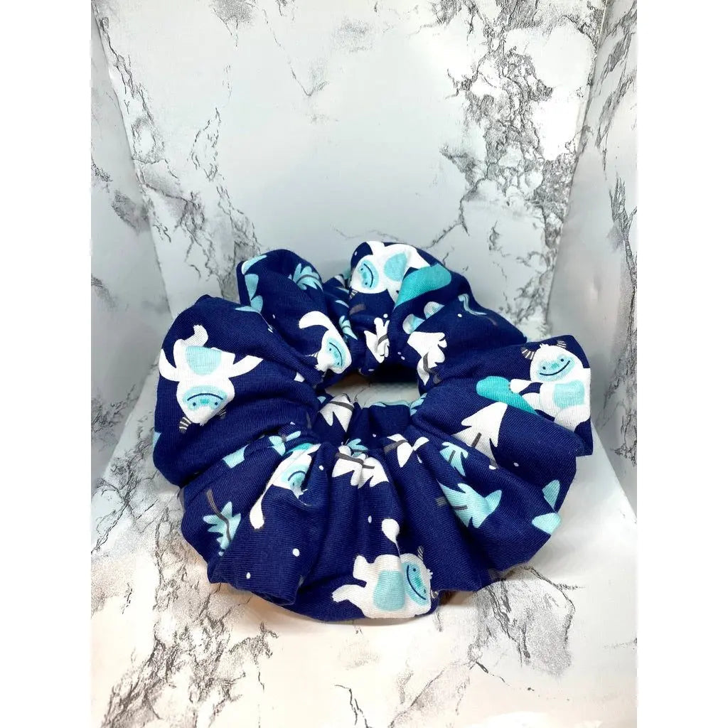 Blue Yeti Winter Scrunchie