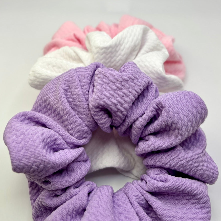 Mini Pastel Bullet Scrunchie Trio