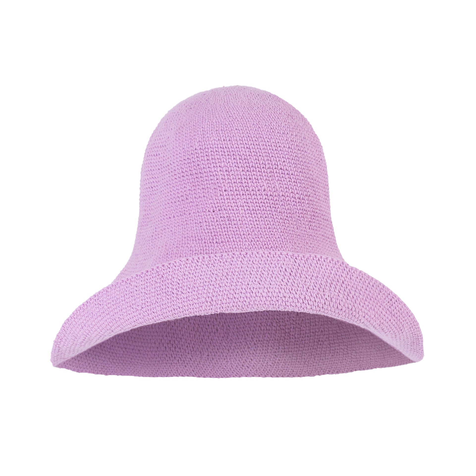 The Bloom Crochet Sun Hat In Lilac Purple