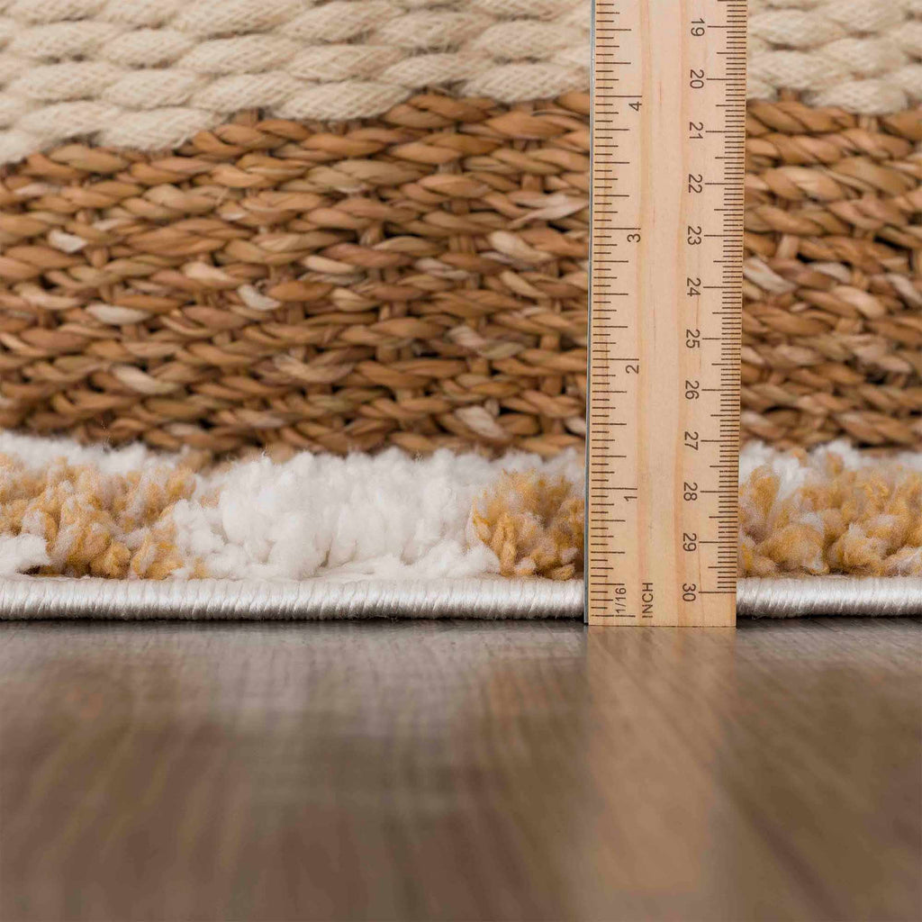 Altin Leopard Print White Area Rug