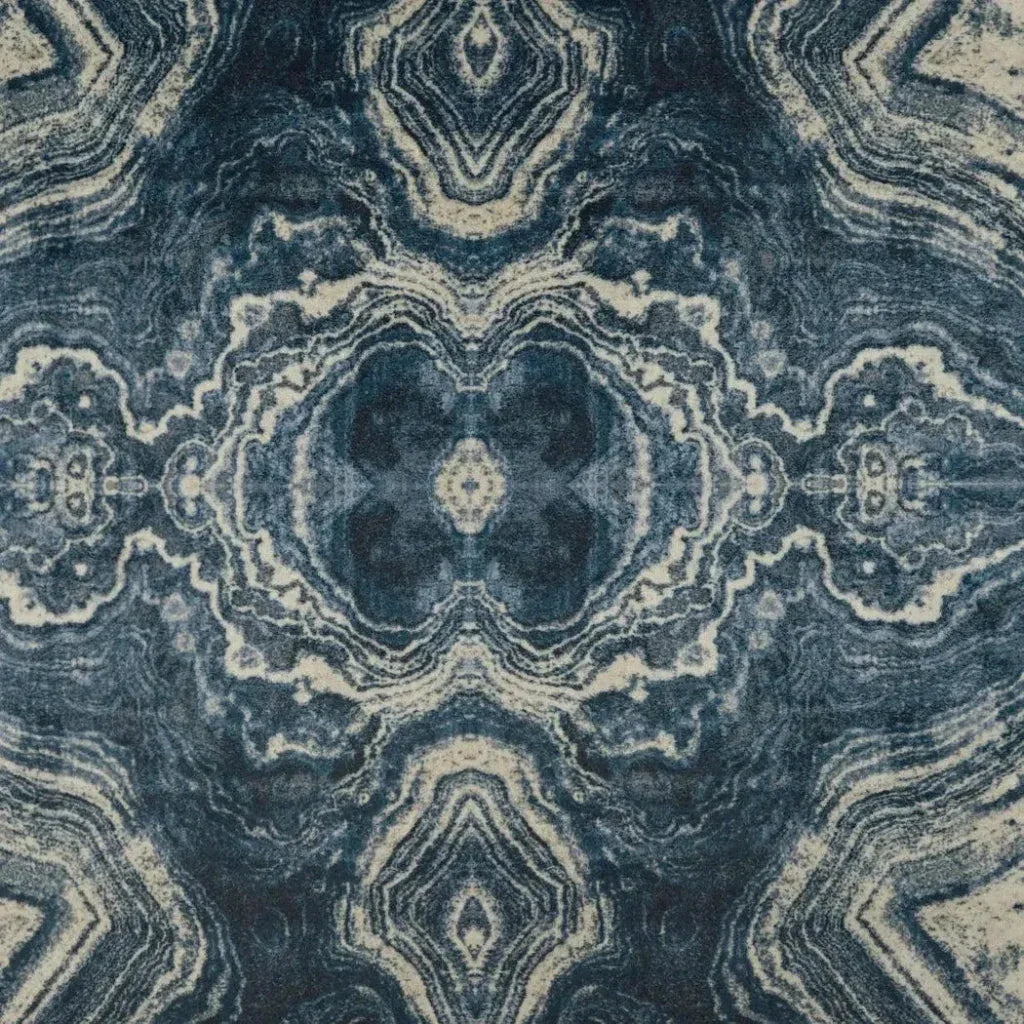 Banding Indigo Blue Throw Pillow With Insert