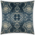 Banding Indigo Blue Throw Pillow With Insert