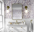 Lilac Eucalyptus Leaves Wallpaper | Kitchen + Metal