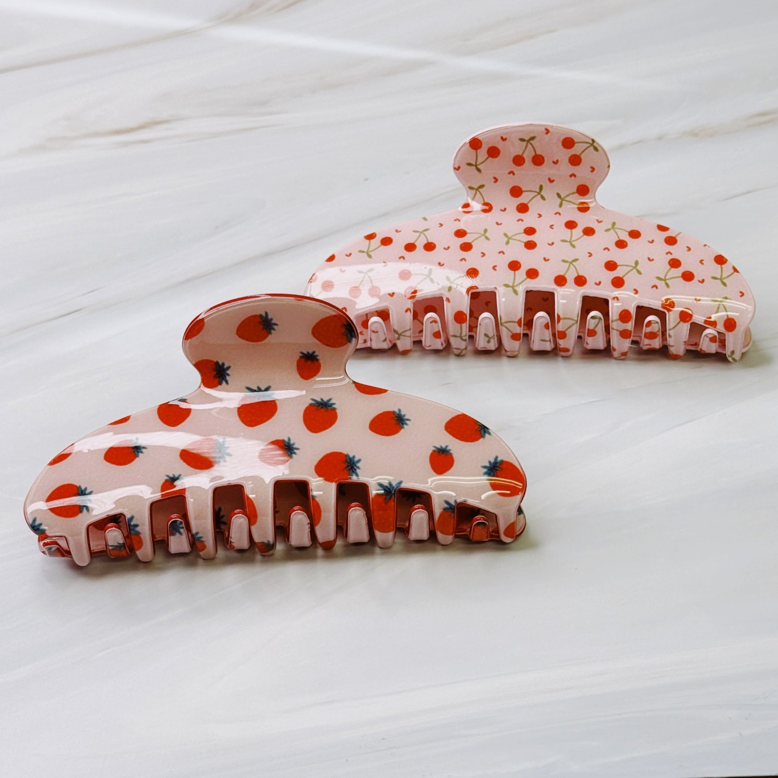 Berry Cherry Hair Claw Set Of 2