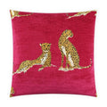 Big Iris Handmade Cotton Throw Pillow