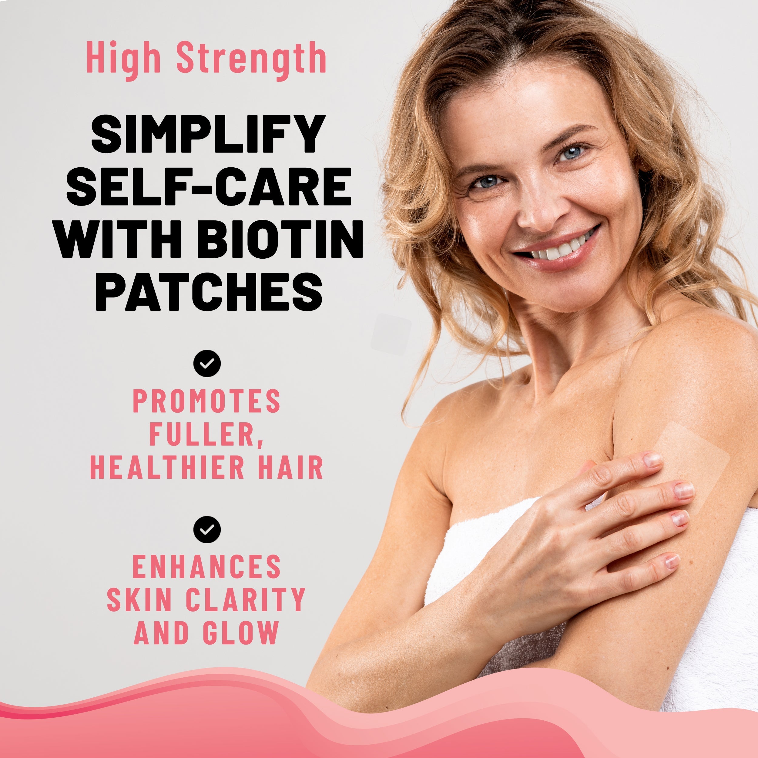 Biotin Patches with Essential Vitamins, 36 patches