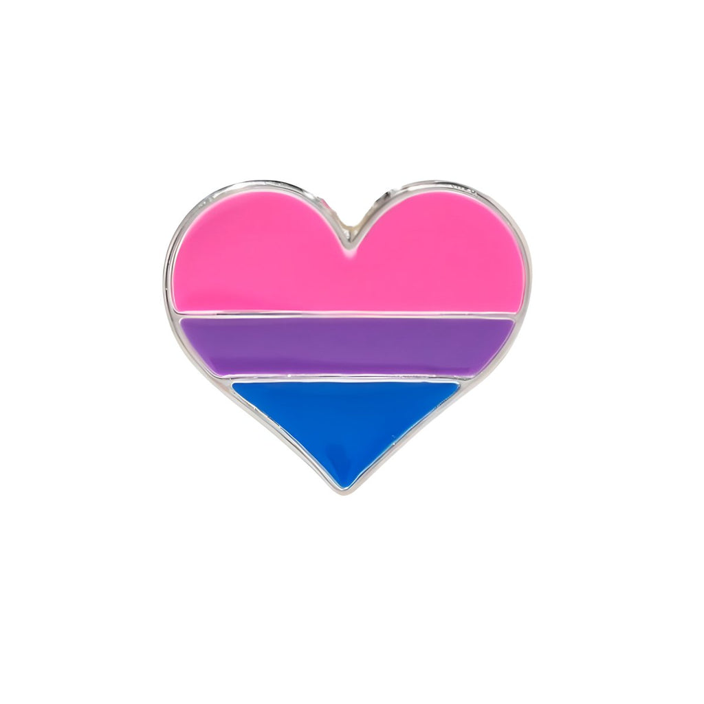 Bisexual Flag Heart Pins