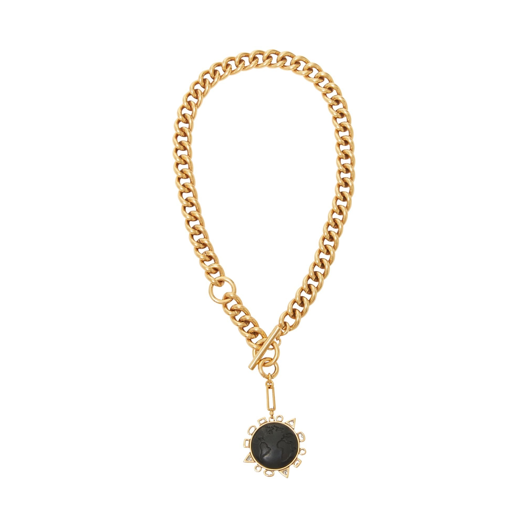 Odyssey Necklace Black Gold