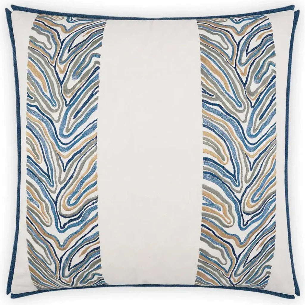 Blue Jungle Blue Throw Pillow With Insert