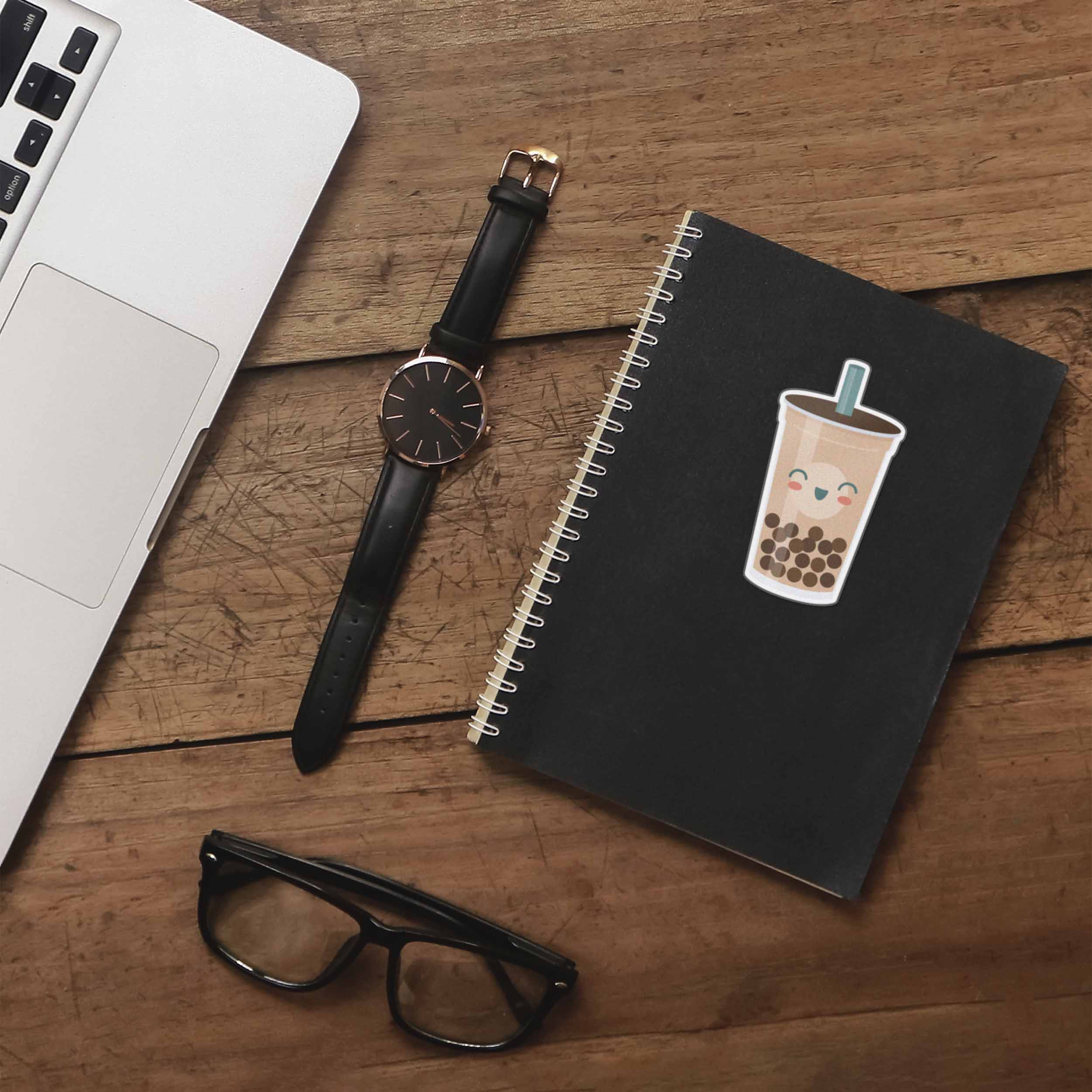 Boba Sticker - Cute Bubble Tea Decal for Laptop