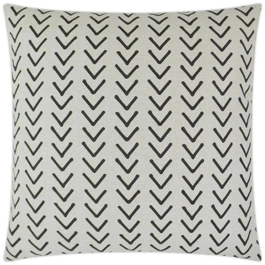 Boheme Flax Black Throw Pillow With Insert