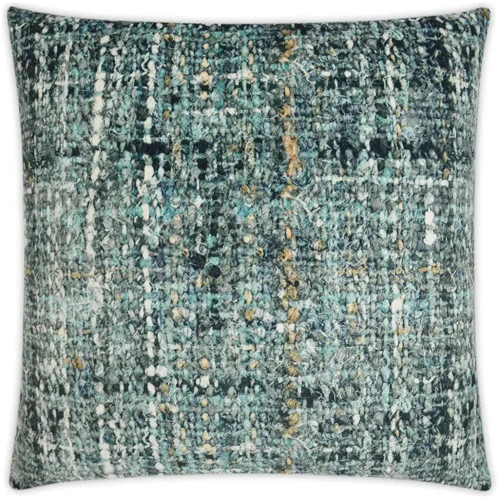 Boucle Seascape Teal Throw Pillow Insert
