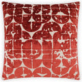 Bravura Sienna Red Throw Pillow With Insert